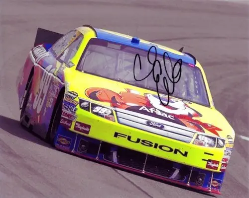 Autographed 2010 Carl Edwards #99 Kelloggs Racing Team (Roush) Tony The Tiger 8X10 Nascar Glossy Photo With Coa 1