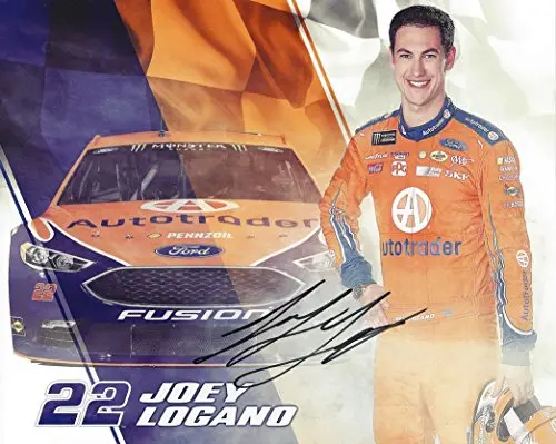 Autographed 2017 Joey Logano #22 Autotrader Racing (Team Penske) Monster Energy Cup Series Signed Collectible Picture Nascar 8X10 Inch Hero Card Photo With Coa 1