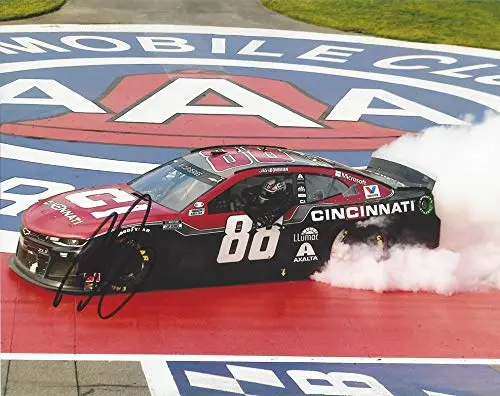 Autographed 2020 Alex Bowman #88 Cincinnati Inc. Racing California Race Win (Victory Burnout) Hendrick Motorsports Signed Collectible Picture Nascar 8X10 Inch Glossy Photo With Coa 1
