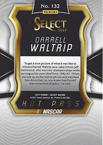 Autographed Darrell Waltrip 2017 Panini Select Racing Hot Pass (#11 Mountain Dew Team) Winston Cup Series Signed Collectible Nascar Trading Card With Coa And Toploader 2