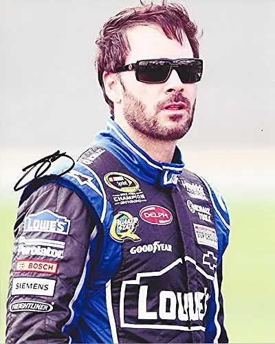Autographed 2013 Jimmie Johnson #48 Lowes Racing Team (Pre-Race) Signed Picture 8X10 Nascar Glossy Photo With Coa 1