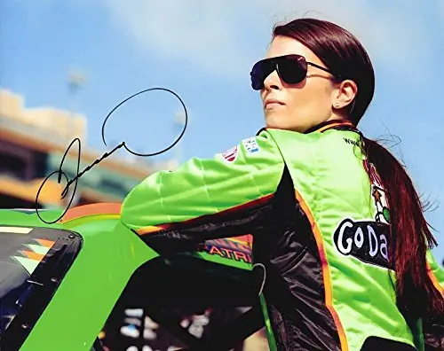 Autographed Danica Patrick #10 Godaddy Racing Pre-Race Pit Road (Stewart-Haas Team) Signed Collectible Picture Nascar 8X10 Inch Glossy Photo With Coa 1