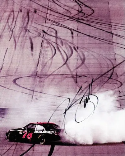 Autographed Regan Smith 2011 Darlington (#78 First Win) Burnout 8X10 Nascar Signed Glossy Photo W/Coa 1
