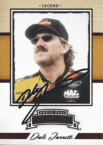 Autographed Dale Jarrett 2013 Press Pass Legends (#28 Texaco Racing) Hall Of Famer Signed Collectible Nascar Trading Card With Coa 1