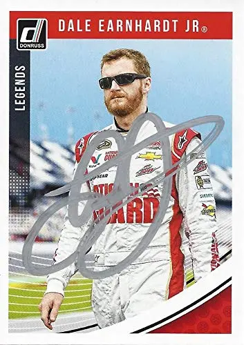 Autographed Dale Earnhardt Jr. 2019 Panini Donruss Racing Legends (#88 National Guard Team) Hendrick Motorsports Signed Nascar Collectible Trading Card With Coa 1