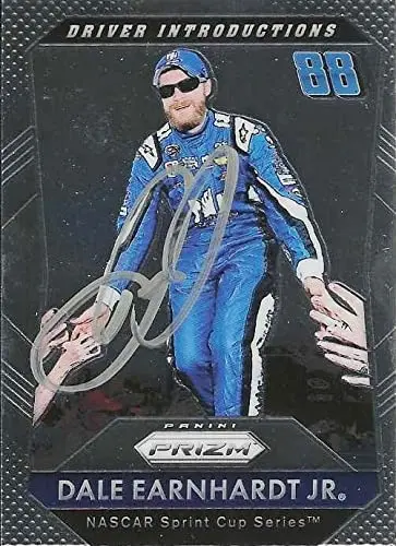 Autographed Dale Earnhardt Jr. 2016 Panini Prizm Racing Driver Introductions Signed Nascar Collectible Trading Card With Coa 1
