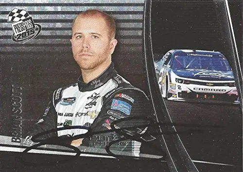Autographed Brian Scott 2015 Press Pass Racing Cup Chase Edition (#2 Camaro) Nationwide Series Driver Signed Collectible Nascar Trading Card With Coa 1