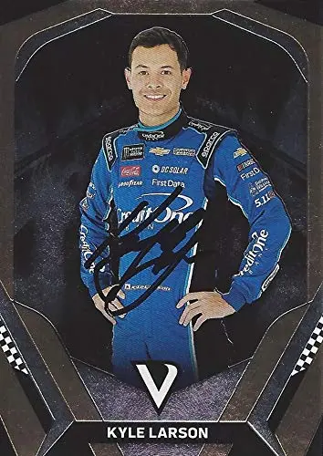 Autographed Kyle Larson 2018 Panini Victory Lane (#42 Credit One Bank Racing) Monster Cup Series Signed Nascar Collectible Trading Card With Coa 1