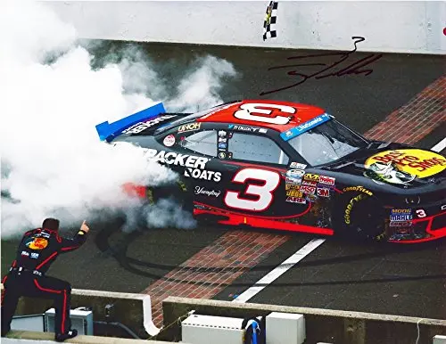 Autographed 2014 Ty Dillon #3 Bass Pro Shops Racing Brickyard Win Burnout (Nationwide Series) Rcr 9X11 Signed Nascar Glossy Photo With Coa 1