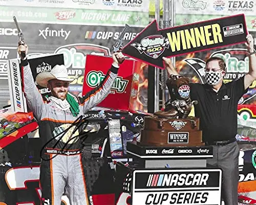Autographed 2020 Austin Dillon #3 Bass Pro Shops Texas Race Win (Victory Lane Celebration) Richard Childress Racing Nascar Cup Series Signed Picture 8X10 Inch Glossy Photo With Coa 1
