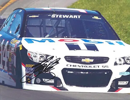 Autographed 2015 Tony Stewart #14 Mobil 1 Racing (Stewart-Haas) On-Track 9X11 Signed Picture Nascar Glossy Photo With Coa 1