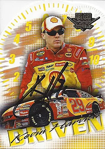 Autographed Kevin Harvick 2008 Wheels High Gear Driven (#29 Shell Team) Richard Childress Racing Insert Diecut Signed Nascar Collectible Trading Card With Coa 1