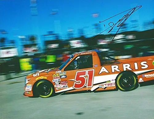 Autographed 2015 Daniel Suarez #51 Arris Racing Team (Kyle Busch Motorsports) Rookie Year Camping World Truck Series 9X11 Inch Signed Picture Nascar Glossy Photo With Coa 1