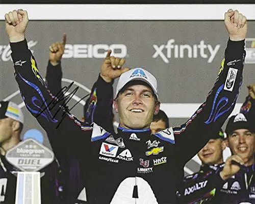 Autographed 2020 William Byron #24 Axalta Racing Daytona Duel Race Win (Victory Lane Celebration) Hendrick Motorsports Nascar Cup Series Signed Picture 8X10 Inch Glossy Photo With Coa 1
