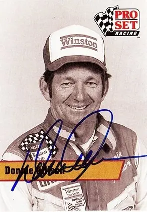 Autographed Donnie Allison 1991 Pro Set Racing (Winston) Legend Vintage Nascar Trading Card 1