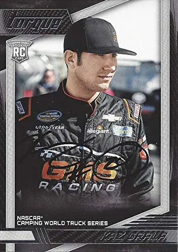 Autographed Kaz Grala 2017 Panini Torque Racing Official Rookie Card Camping World Truck Series Signed Nascar Collectible Trading Card With Coa 1