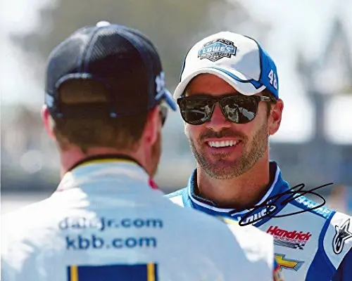 Autographed 2014 Jimmie Johnson #48 Lowe's Racing (Pre-Race Chat) Signed 8X10 Nascar Glossy Photo W/Coa 1