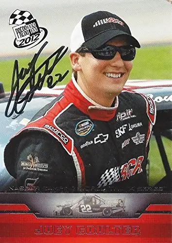 Autographed Joey Coulter 2012 Press Pass Racing (#22 Richard Childress Racing) Camping World Truck Series Signed Collectible Nascar Trading Card With Coa 1