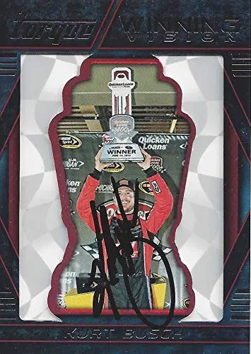 Autographed Kurt Busch 2016 Panini Torque Racing Winning Vision (Michigan Victory) Insert Signed Nascar Collectible Trading Card With Coa 1