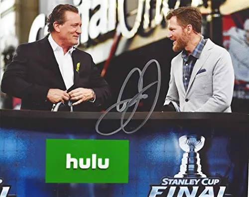 Autographed Dale Earnhardt Jr. 2019 Nbc Sports Broadcaster Stanley Cup Final (Monster Energy Cup Series Commentator) Nhl Hockey Signed Collectible Picture 8X10 Inch Nascar Glossy Photo With Coa 1