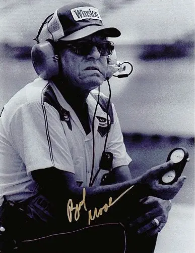 Autographed Bud Moore (Vintage) Hall Of Fame Crew-Chief 8X10 Nascar Signed Glossy Photo W/Coa 1