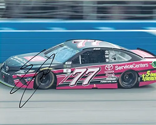 Autographed 2017 Erik Jones #77 Toyota Service Centers Racing (Joe Gibbs Team) Monster Energy Cup Series Signed Collectible Picture Nascar 8X10 Inch Glossy Photo With Coa 1