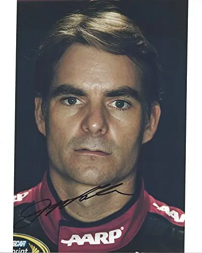 Autographed Jeff Gordon #24 Aarp/Drive To End Hunger Racing Media Day Pose (Hendrick Motorsports) Signed Collectible Picture Nascar 8X10 Inch Glossy Photo With Coa 1