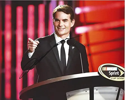 Autographed Jeff Gordon #24 Axalta Racing Nascar Awards Ceremony Speech Sprint Cup Series Signed Collectible Picture Nascar 8X10 Inch Glossy Photo With Coa 1