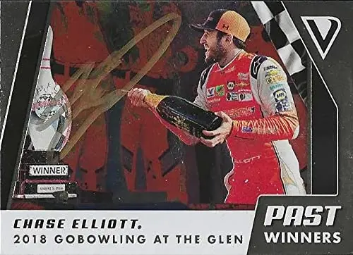 Autographed Chase Elliott 2019 Panini Victory Lane Racing Past Winners (Watkins Glen First Win) Signed Collectible Nascar Trading Card With Coa 1