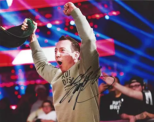 Autographed Kyle Busch 2019 Wwe Monday Night Raw (Nashville) Wwe 24/7 Championship Belt Winner (Defeated R-Truth For The Victory) Signed Collectible Picture 8X10 Inch Nascar Glossy Photo With Coa 1