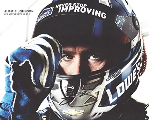 Autographed 2015 Jimmie Johnson #48 Lowes Racing Team (Hendrick Motorsports) Limited Edition 2 Of 3 Signed Picture 8X10 Nascar Hero Card With Coa 1