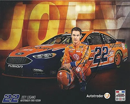 Autographed 2016 Joey Logano #22 Autotrader Racing (Team Penske) Sprint Cup Series Signed Collectible Picture Nascar 8X10 Inch Hero Card Photo With Coa 1