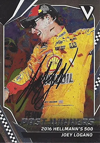 Autographed Joey Logano 2018 Panini Victory Lane Racing Past Winners (Talladega Race Win) #22 Shell Team Penske Monster Cup Series Signed Nascar Collectible Trading Card With Coa 1