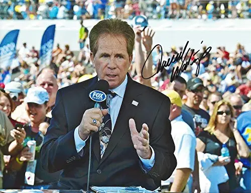 Autographed Darrell Waltrip (Boogity Boogity) Fox Sports Racing Trackside Television Commentator Signed Collectible Picture Nascar 9X11 Inch Glossy Photo With Coa 1