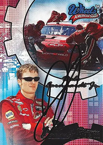 Autographed Dale Earnhardt Jr. 2004 Wheels American Thunder Dream Team (#8 Budweiser Racing) Signed Collectible Nascar Trading Card With Coa 1