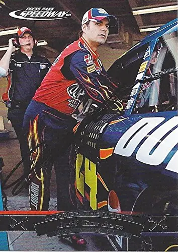 Autographed Jeff Gordon 2008 Press Pass Speedway Racing Under The Hood (#24 Dupont Team) Hendrick Motorsports Signed Nascar Collectible Trading Card With Coa 1