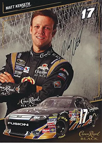 Autographed 2011 Matt Kenseth #17 Crown Royal Racing (Roush) Signed 6X9 Picture Nascar Hero Card With Coa 1