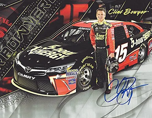 Autographed 2015 Clint Bowyer #15 Waltrip Racing 5-Hour Energy (Sprint Cup Series) Final Season Signed 9X11 Nascar Glossy Photo With Coa 1