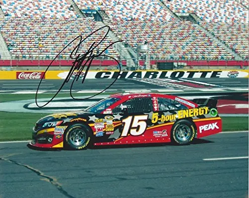 Autographed Clint Bowyer #15 Charlotte Motor Speedway (Pit Road) 5-Hour Energy Car Sprint Cup Series Signed Collectible 8X10 Inch Picture Nascar Glossy Photo With Coa 1