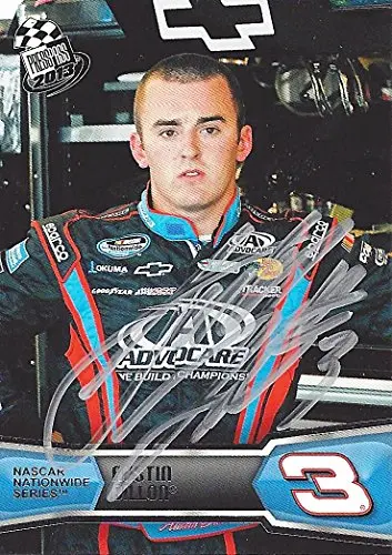 Autographed Austin Dillon 2013 Press Pass Racing (#3 Advocare Team) Rcr Nationwide Series Garage Signed Collectible Nascar Trading Card With Coa 1