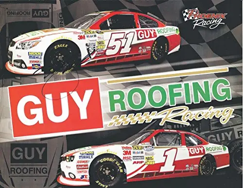 Autographed 2013 Kurt Busch #51 Phoenix Racing Team Signed Picture Nascar 9X11 Inch Hero Card Photo With Coa 1