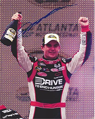 Autographed 2011 Jeff Gordon #24 Drive To End Hunger Racing Atlanta Win (85Th Career Victory) 8X10 Signed Picture Nascar Glossy Photo With Coa 1