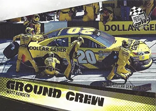 Autographed Matt Kenseth 2014 Press Pass Racing Ground Crew (#20 Dollar General Team) Gibbs Signed Collectible Nascar Trading Card With Coa 1