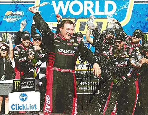Autographed 2017 Ryan Newman #31 Grainger Racing Phoenix Race Win (Victory Lane Celebration) Monster Energy Cup Series Signed Collectible Picture Nascar 9X11 Inch Glossy Photo With Coa 1