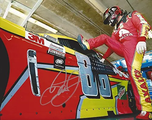 Autographed 2017 Dale Earnhardt Jr. #88 Axalta Racing Retirement Final Season (Garage Area Car) Monster Energy Cup Series Signed Collectible Picture Nascar 8X10 Inch Glossy Photo With Coa 1