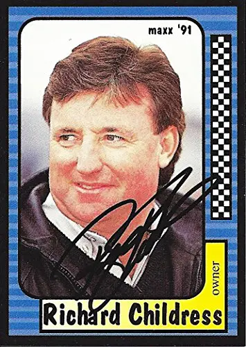 Autographed Richard Childress 1991 Maxx Racing (Rare) Rcr Car Owner Vintage Signed Collectible Nascar Trading Card With Coa 1
