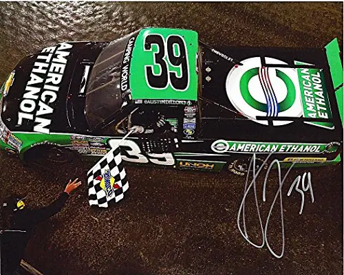 Autographed 2013 Austin Dillon #39 American Ethanol Racing El Dora Win (Truck Series Dirt Track) Signed 9X11 Nascar Glossy Photo With Coa 1