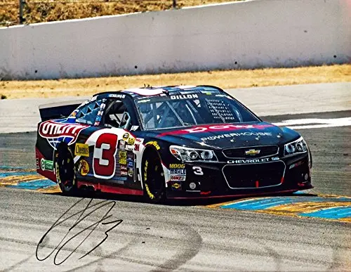 Autographed 2014 Austin Dillon #3 Dow Chevy Team Road Course (Richard Childress Racing) 9X11 Signed Nascar Glossy Picture Photo With Coa 1