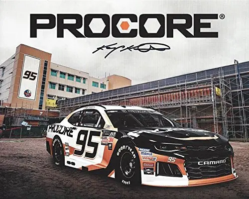 Autographed 2018 Kasey Kahne #95 Procore Camaro Team (Leavine Family Racing) Monster Energy Cup Series Picture 8X10 Inch Signed Nascar Collectible Hero Card Photo With Coa 1