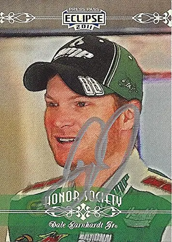 Autographed Dale Earnhardt Jr. 2011 Press Pass Eclipse Racing Honor Society (#88 Amp Energy Team) Hendrick Motorsports Signed Nascar Collectible Trading Card With Coa 1
